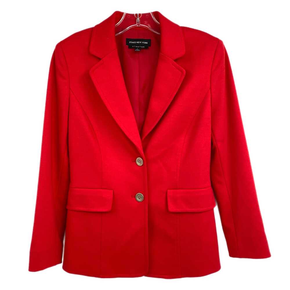 Jones New York Red Stretch Blazer | Size 2 Regular